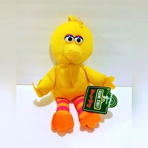 Vintage Sesame Street Big Bird Bean Bag Toy 1997 W Tag Jim Henson Stuffed Animal